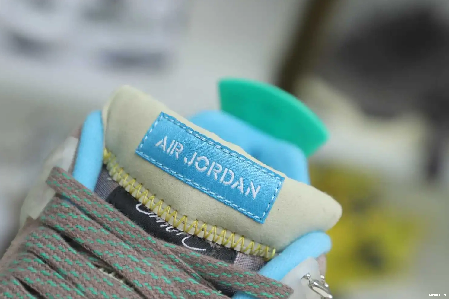 4 JORDAN LA RETRO HAZE' UNION AIR Kimikick X 'TAUPE 0406
